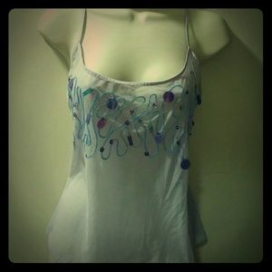 Victoria's Secret cami w sequin/thread detail